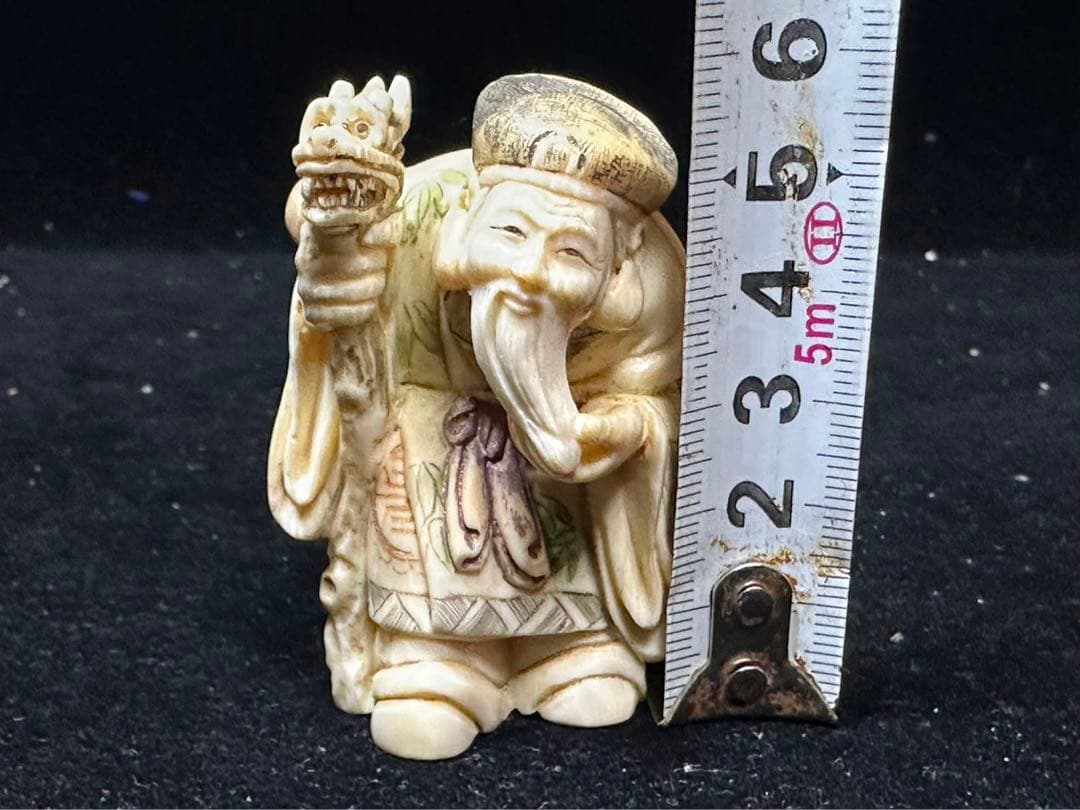 置物　アンティーク　天然素材　七福神　仏像　彫刻 古美術品　細密細工