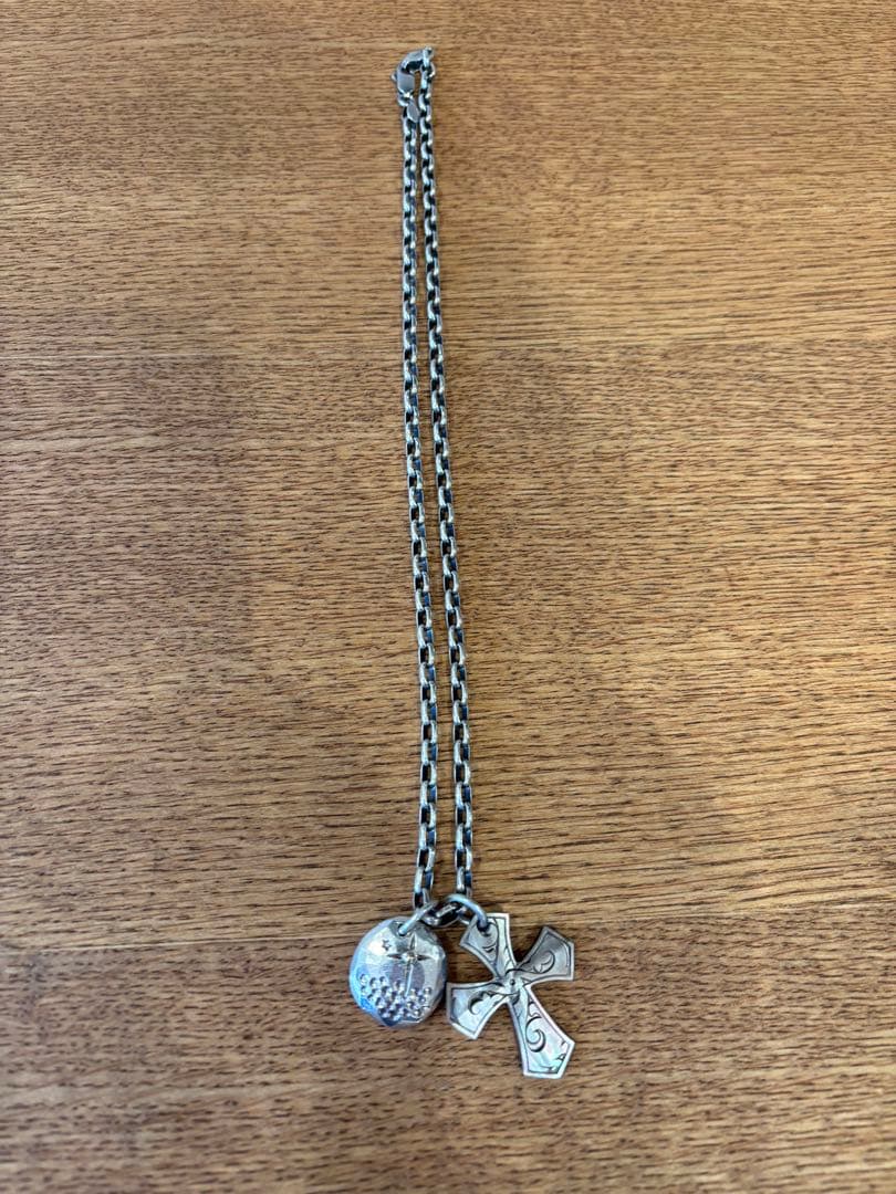 シルバー/ネックレス/925/18金/黒蝶貝