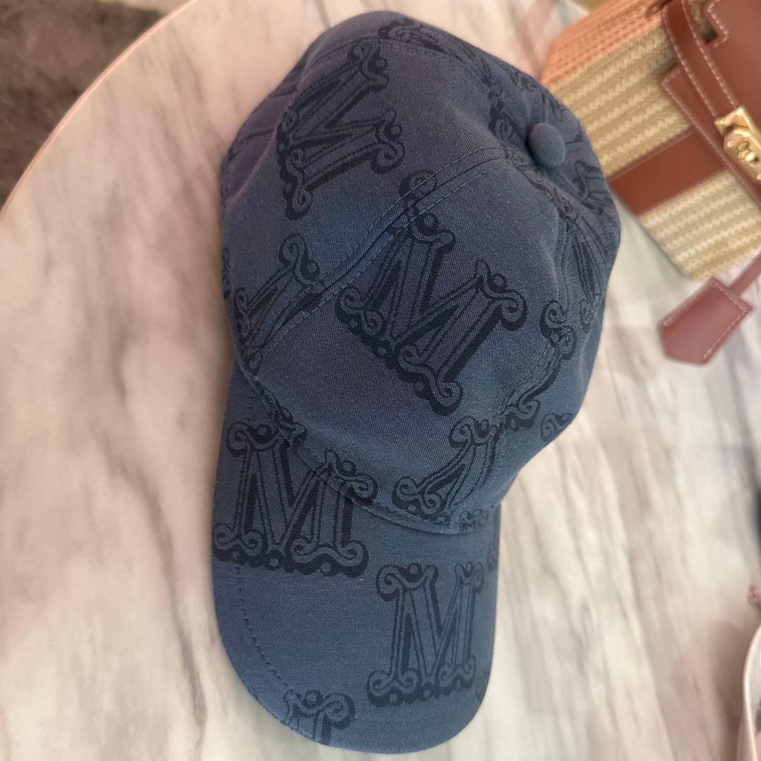 MaxMara ネイビーキャップ⭐︎激レア 58 cm