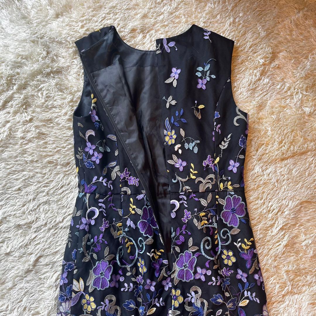 【cheriko】グレースコンチネンタル　花柄刺繍ワンピース　ドレス　結婚