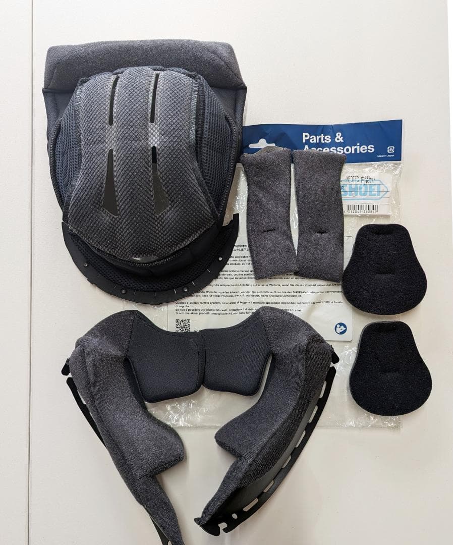 開封済 SHOEI NEOTEC 内装セットLサイズ 4512048360849