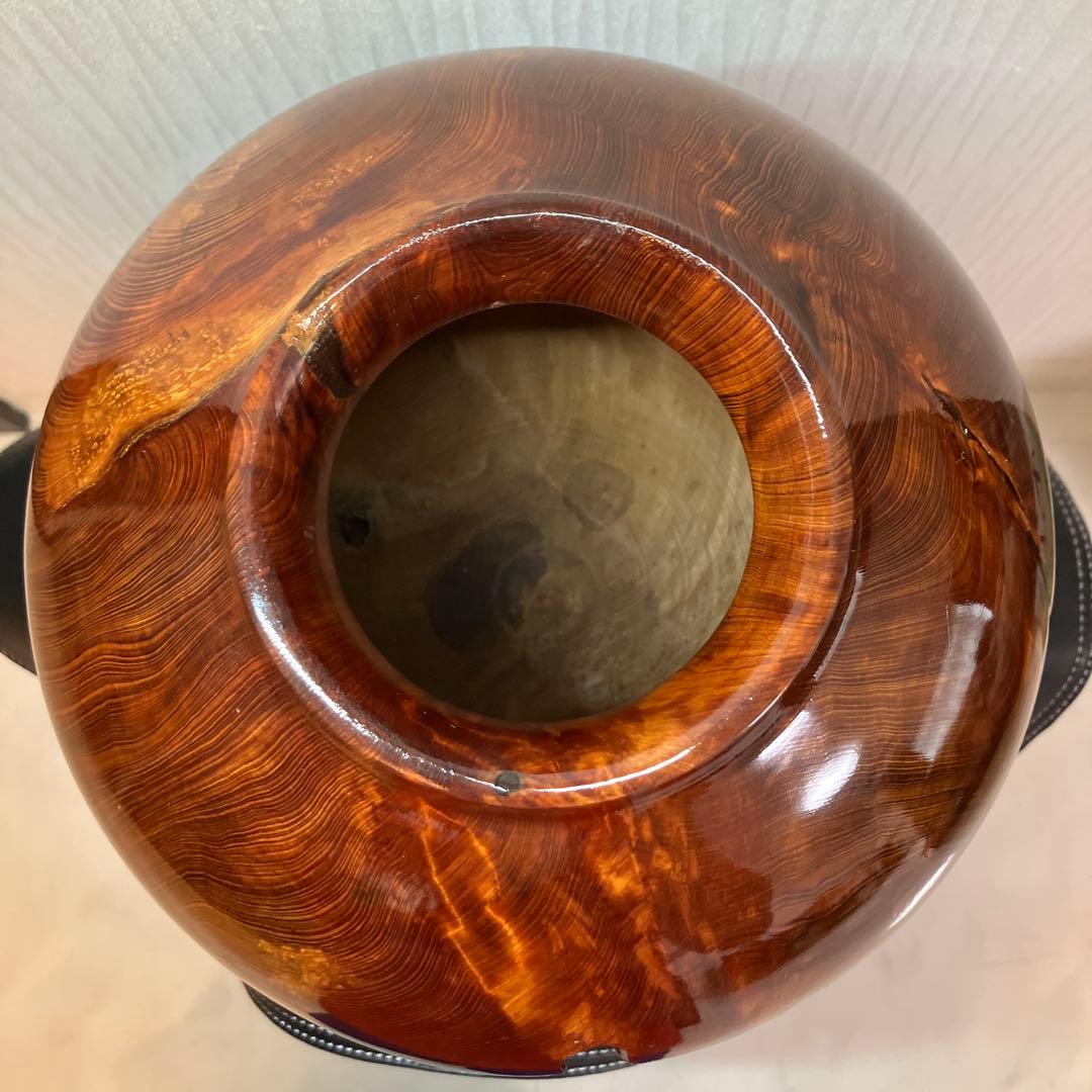 美品　希少材　屋久杉　屋久杉壺　屋久杉工芸品　世界遺産　年代物