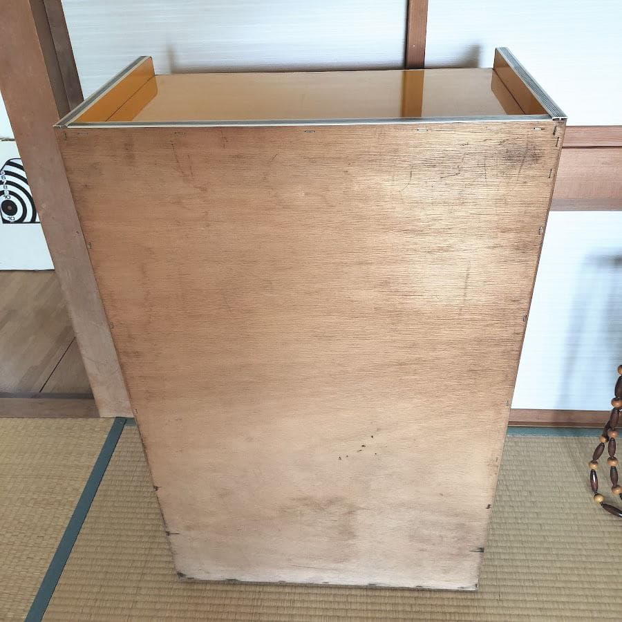 昭和レトロ　ポップ　チェスト　黄色 イエロー　5段