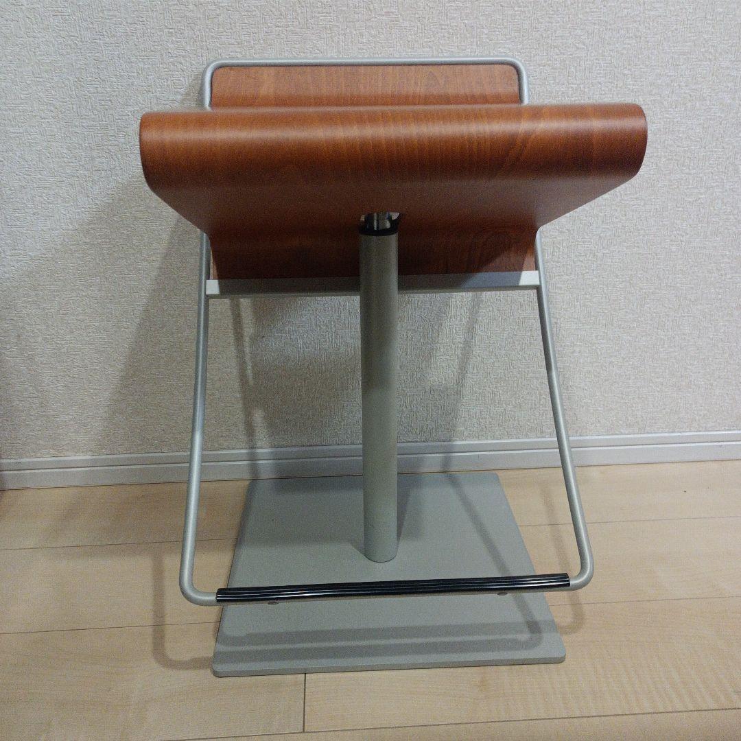希少　イタリア製 昇降式ヴィンテージ カウンターチェア スツール プライウッド