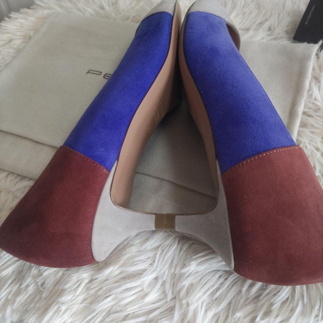 美品✨ PELLICO　ペリーコ　パンプス 　スエード 　マルチパネルパンプス