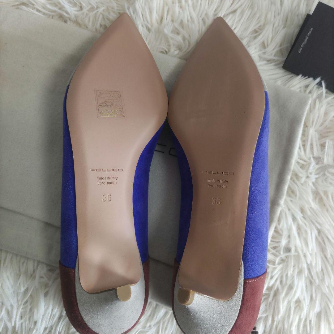 美品✨ PELLICO　ペリーコ　パンプス 　スエード 　マルチパネルパンプス