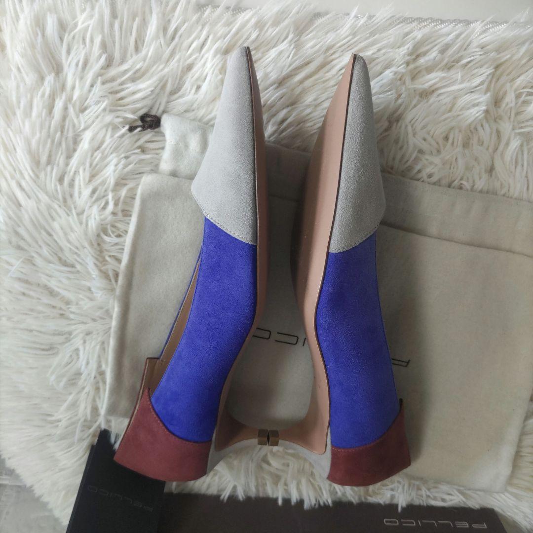 美品✨ PELLICO　ペリーコ　パンプス 　スエード 　マルチパネルパンプス