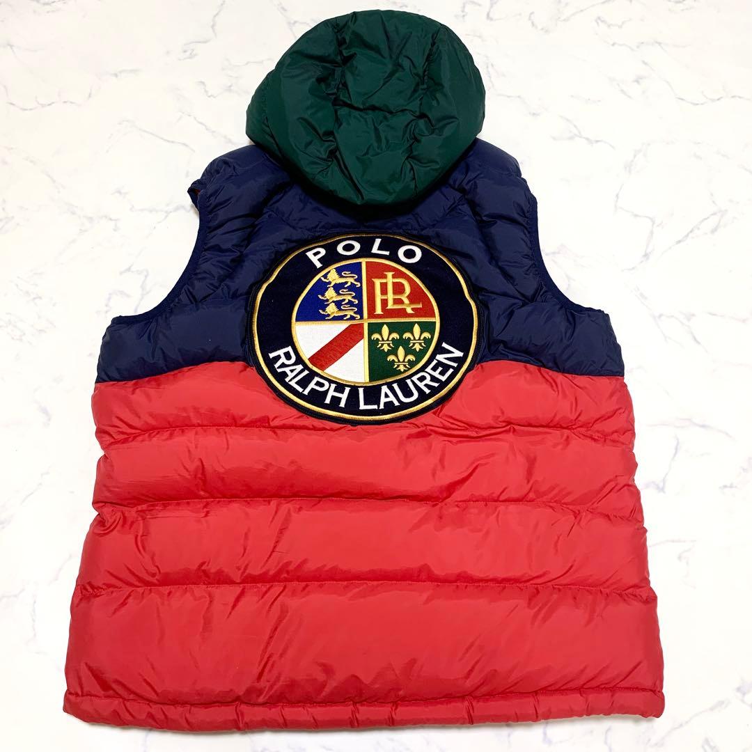 Polo Ralph Lauren ポロ クッキーパッチ フーディーダウンベスト