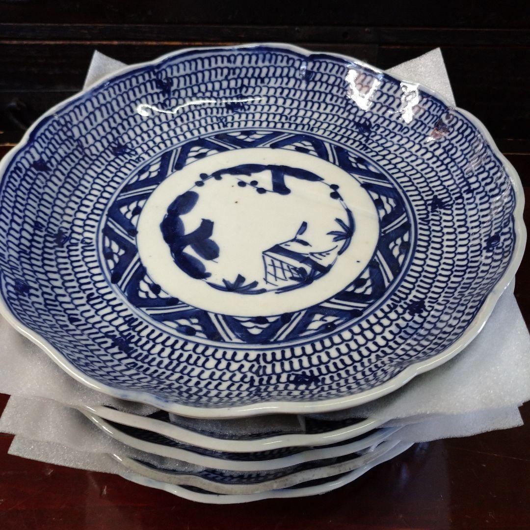 古道具 和食器 春寒皿セット