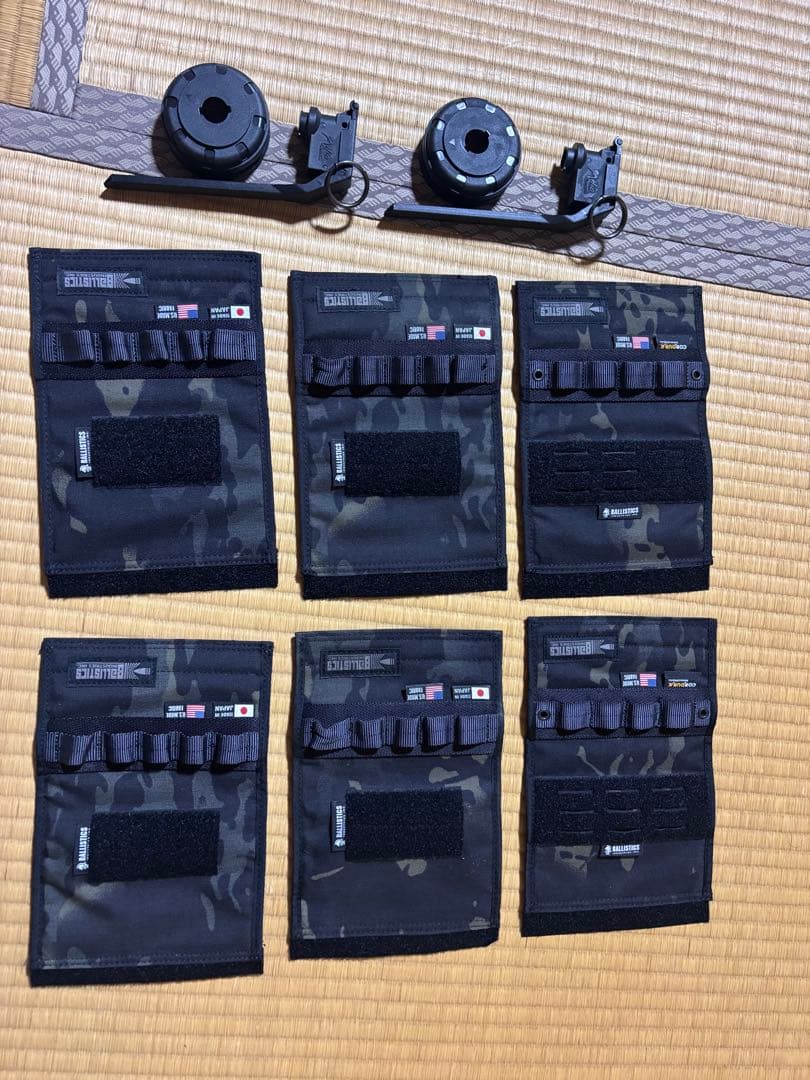 バリスティクスCB缶カバー６個セット マルチカムブラック　グレネードキャップ