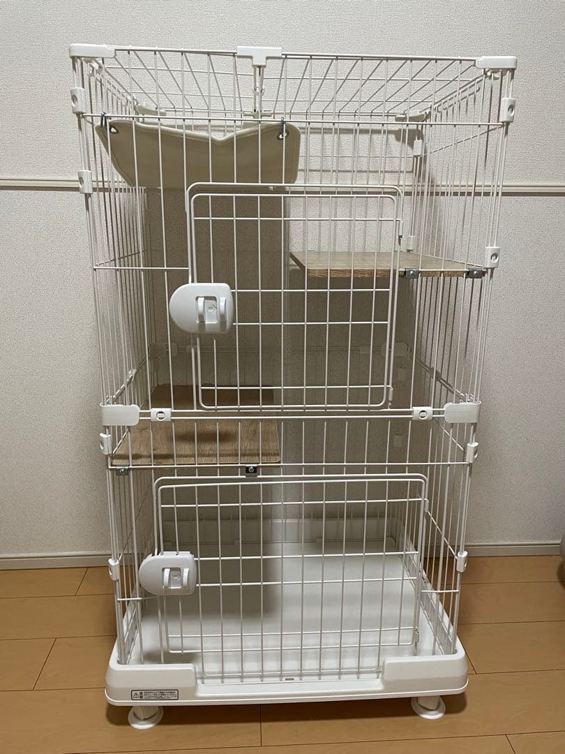 アイリスオーヤマ ハンモック付き 2段 ミニキャットケージ
