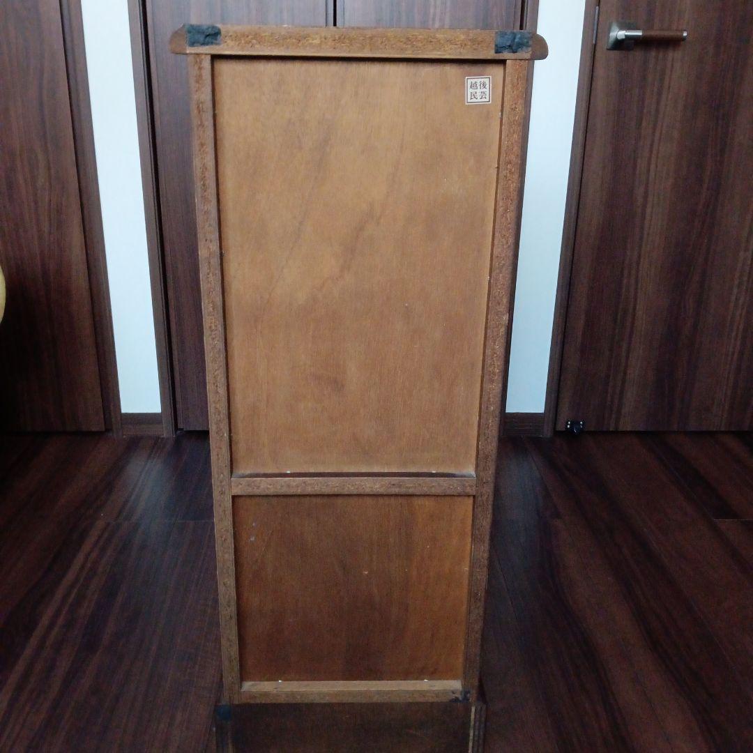 昭和レトロ家具 越後民芸 木製電話台・サイドチェスト高さ約86cm