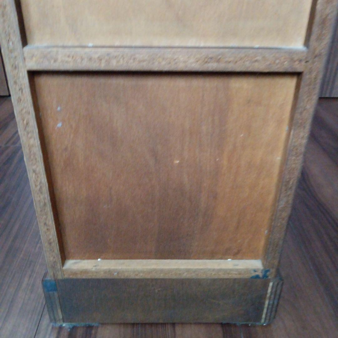 昭和レトロ家具 越後民芸 木製電話台・サイドチェスト高さ約86cm