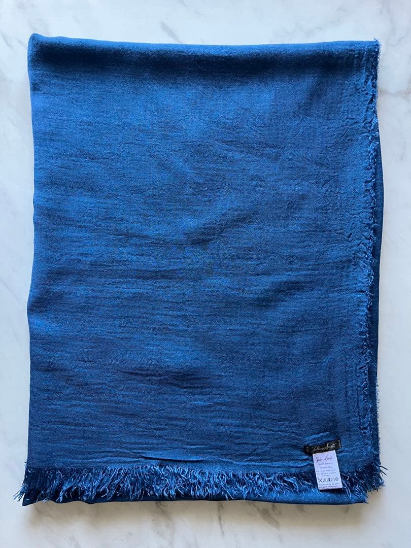 Faliero Sarti ストール　ブルー