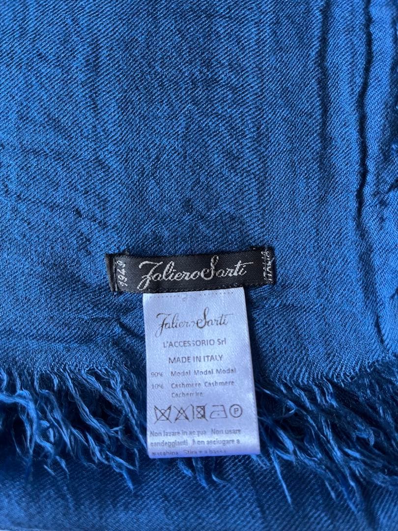 Faliero Sarti ストール　ブルー