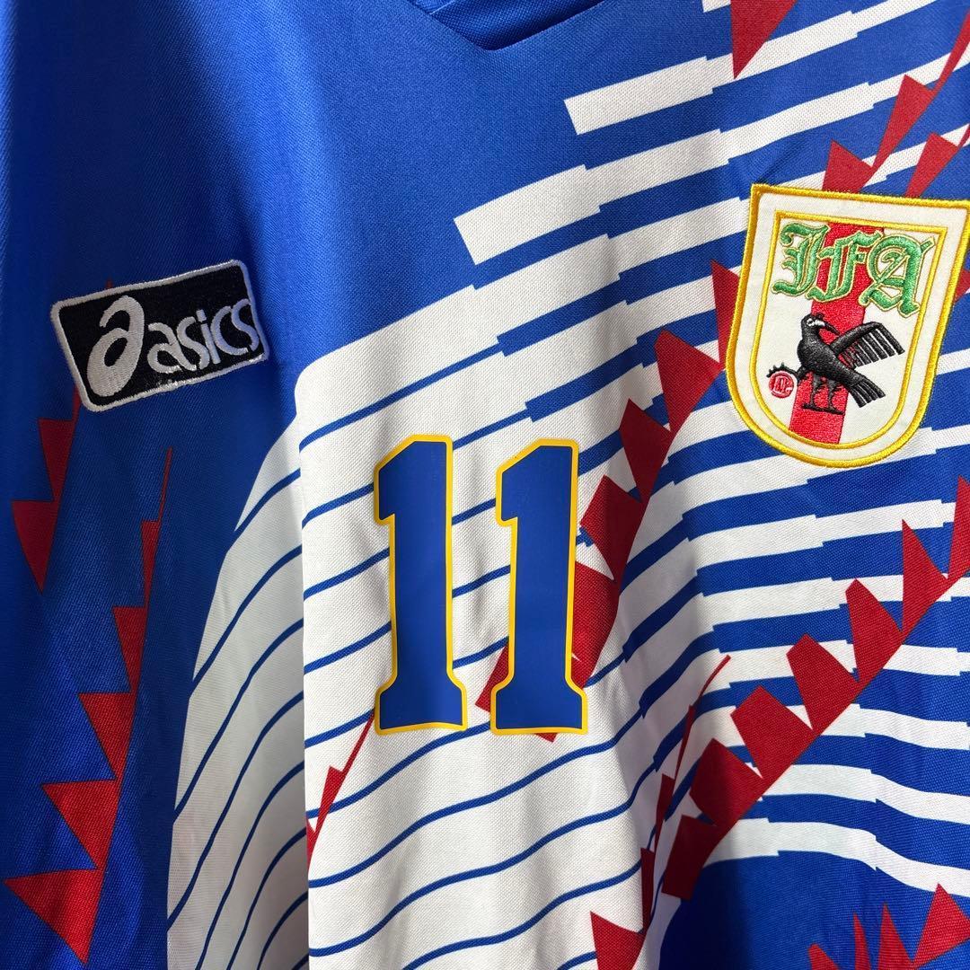 b*9様 【★三浦知良】 古着 サッカー 代表 94 ユニフォーム 11番 ★ド
