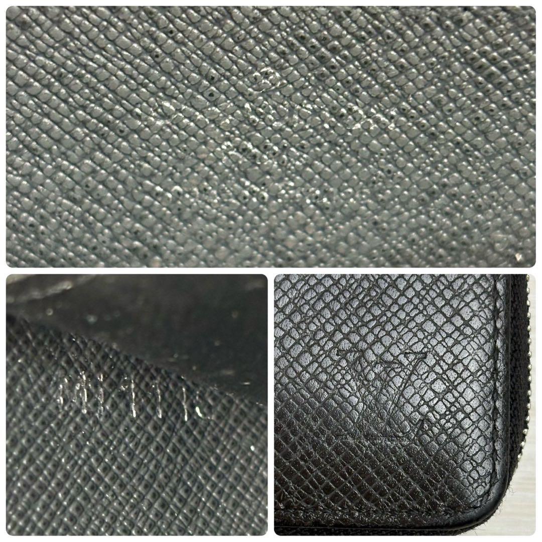 ルイヴィトン タイガ ジッピーパース ブラック ケース メンズ 本革