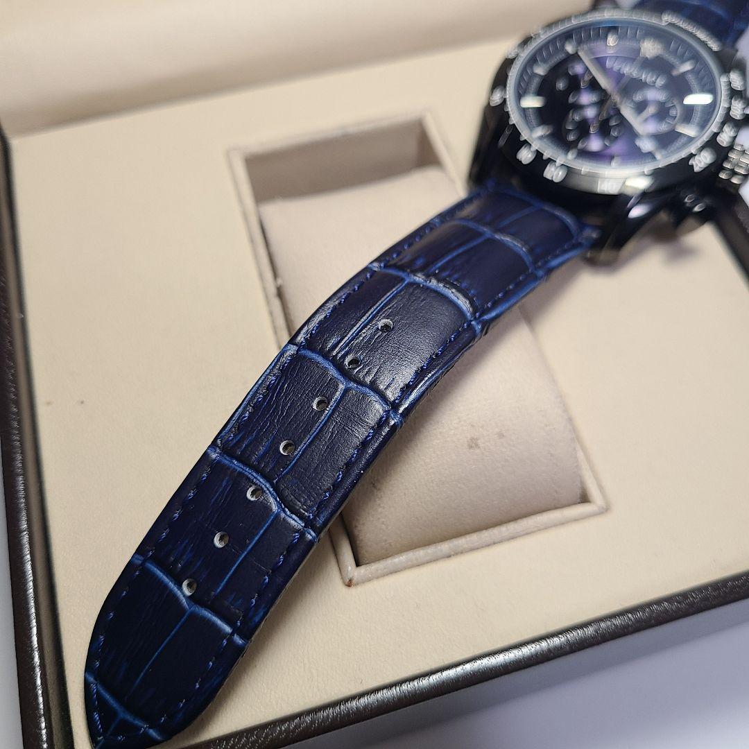 【未使用品】VERSACE　クロノグラフ　純正ベルト　電池交換済み　腕時計