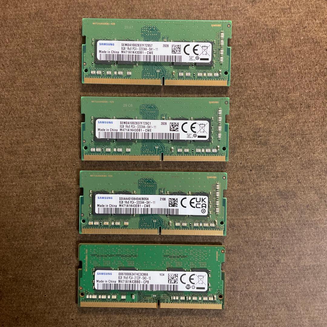 DDR4 8GB 4個セット