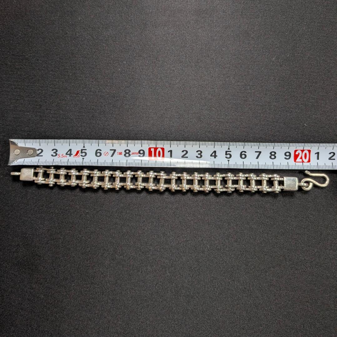SV925 75g バイクチェーン ブレスレット メキシコ製 ヴィンテージ品