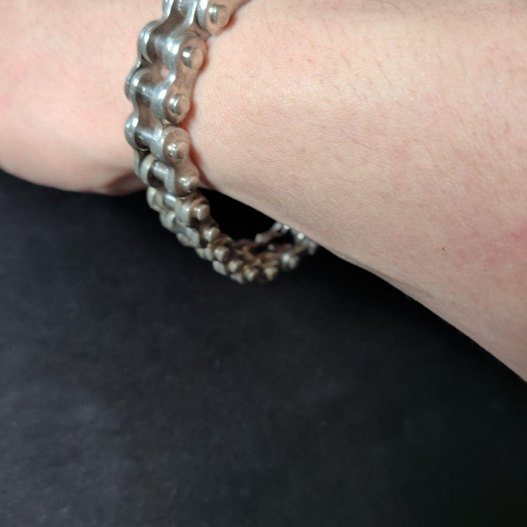 SV925 75g バイクチェーン ブレスレット メキシコ製 ヴィンテージ品