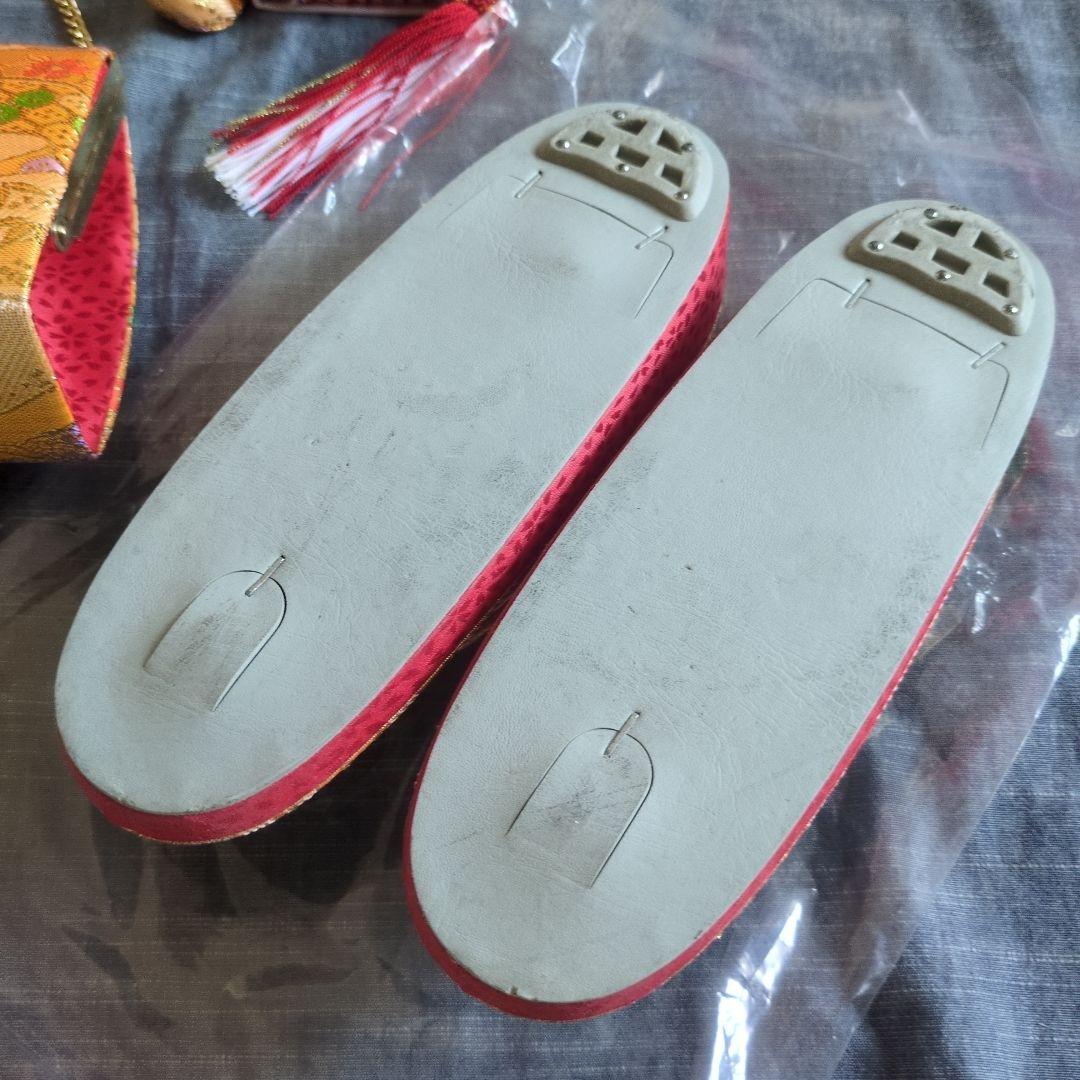 七五三　正絹　着物　ピンク　桜　７歳　フルセット