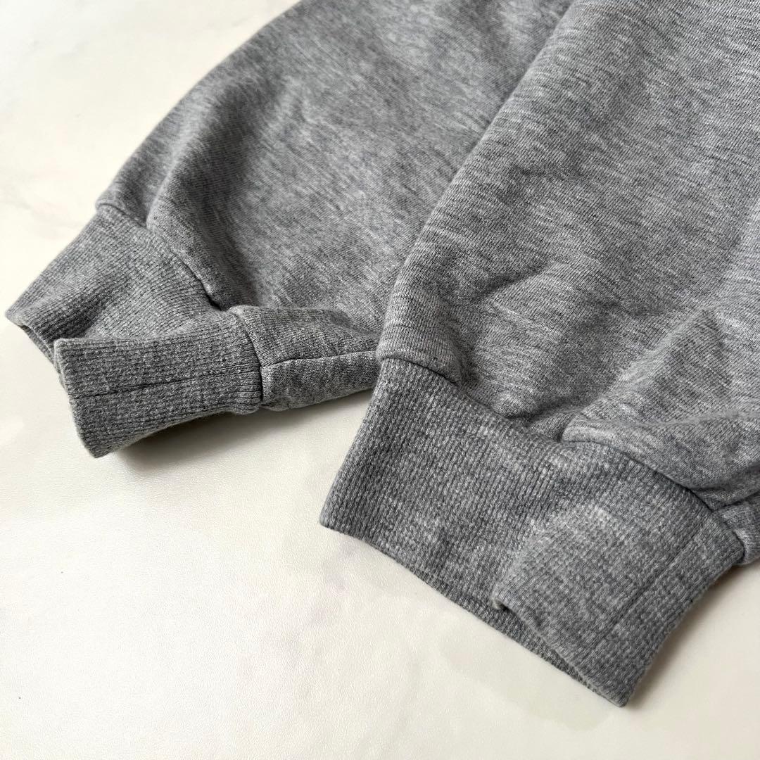 セリーヌ パーカー 16ルーズ ロゴプリント M グレー カシミヤ シルク