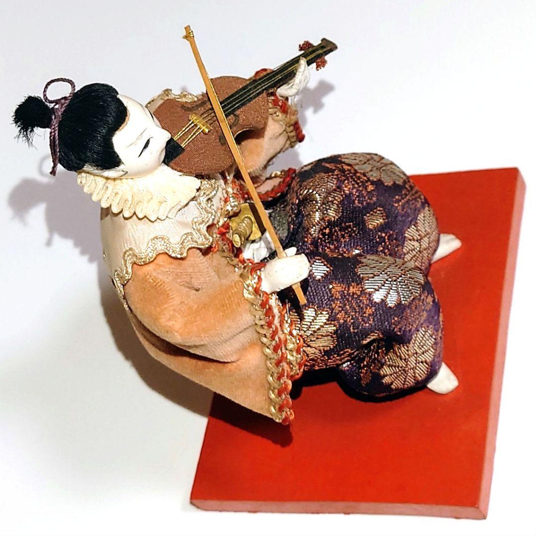 Japanese dolls 日本人形「天草四郎バイオリン弾き」大正レトロ　置物