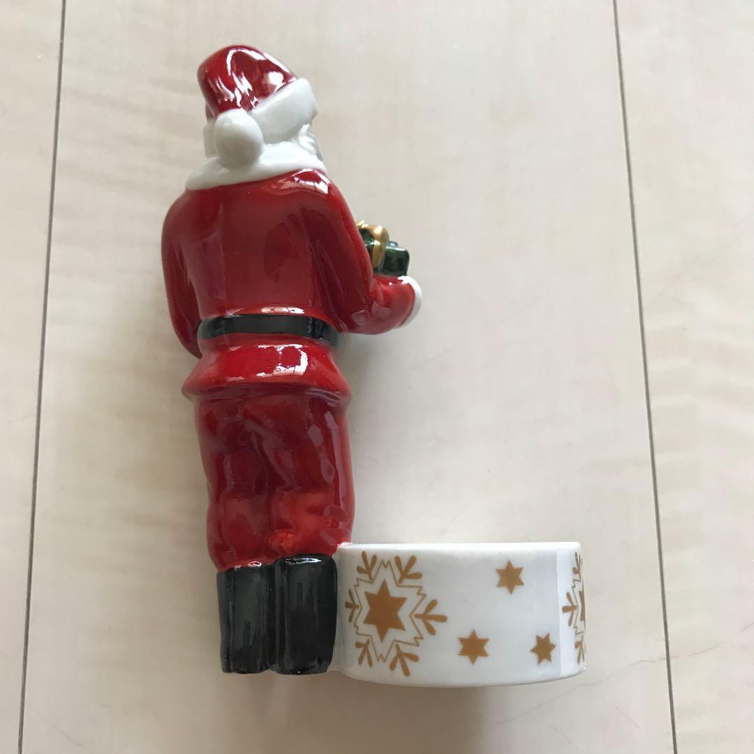 ビレロイ&ボッホ　サンタクロース　キャンドル　ホルダー　フィギュリン　クリスマス