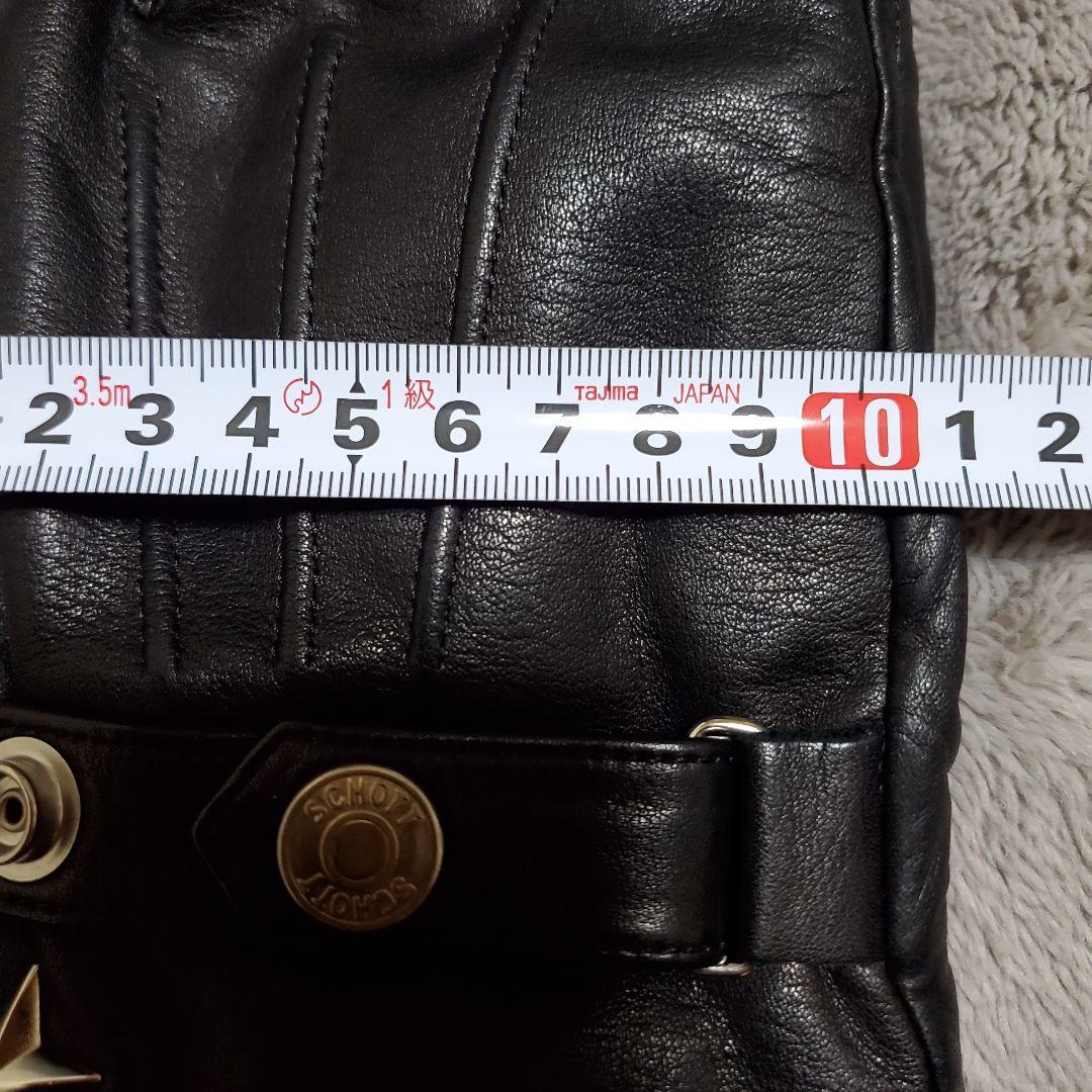 【美品土日最終超特価】Schott ワンスター レザーグローブ 革手袋 Lサイズ