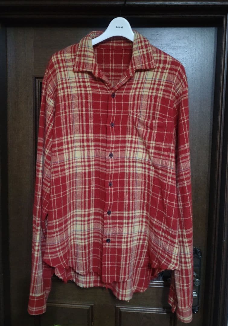 SUNSEA　23AW Shrinkage Check Shirt
