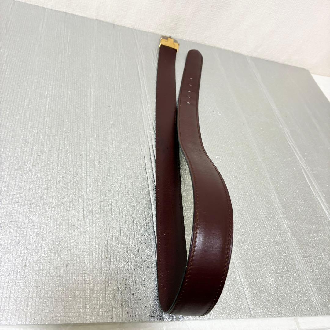Cartier マスト レザー ベルト カルティエ ロゴバックル