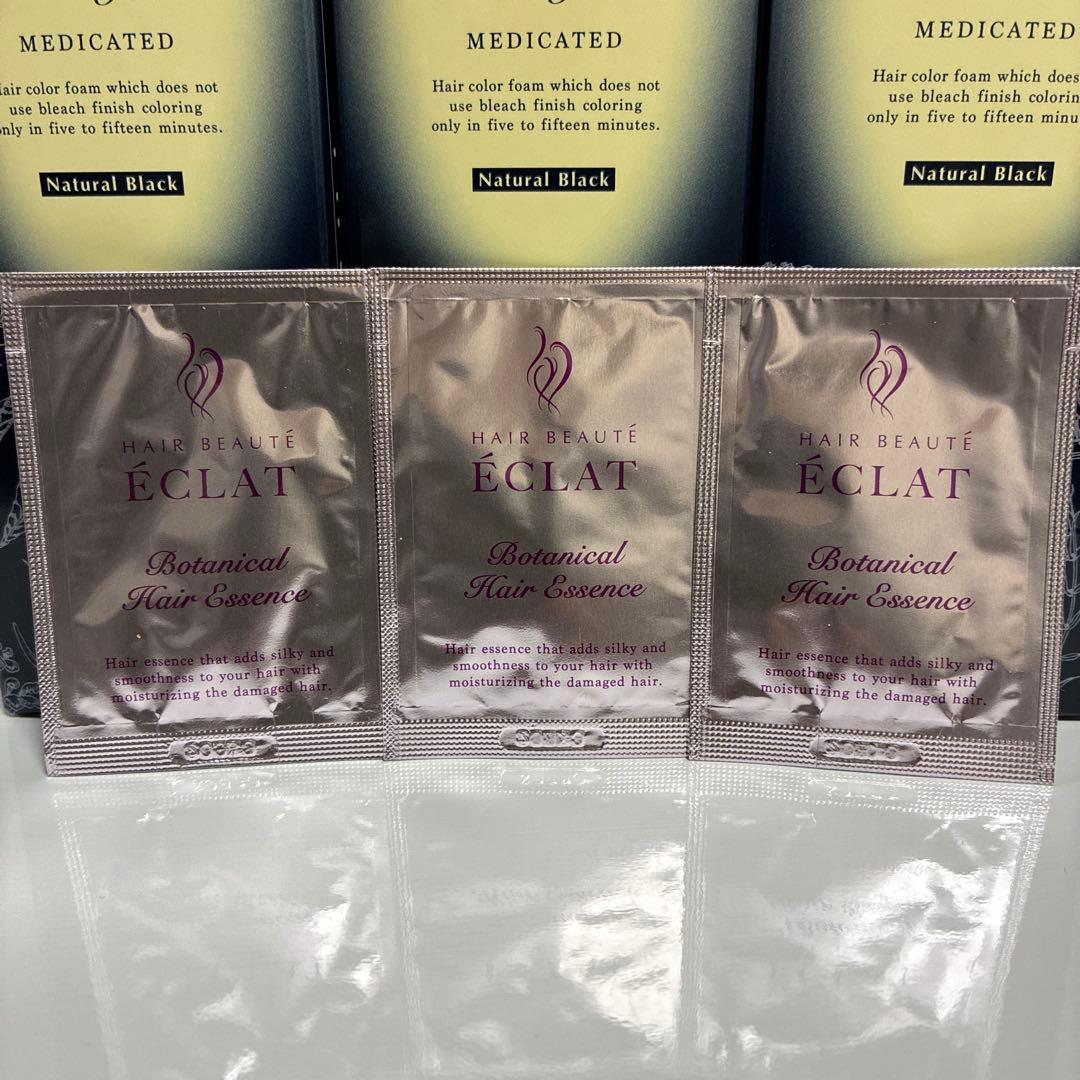 ヘアボーテ エクラ ボタニカル エアカラーフォーム ナチュラルブラック 3本