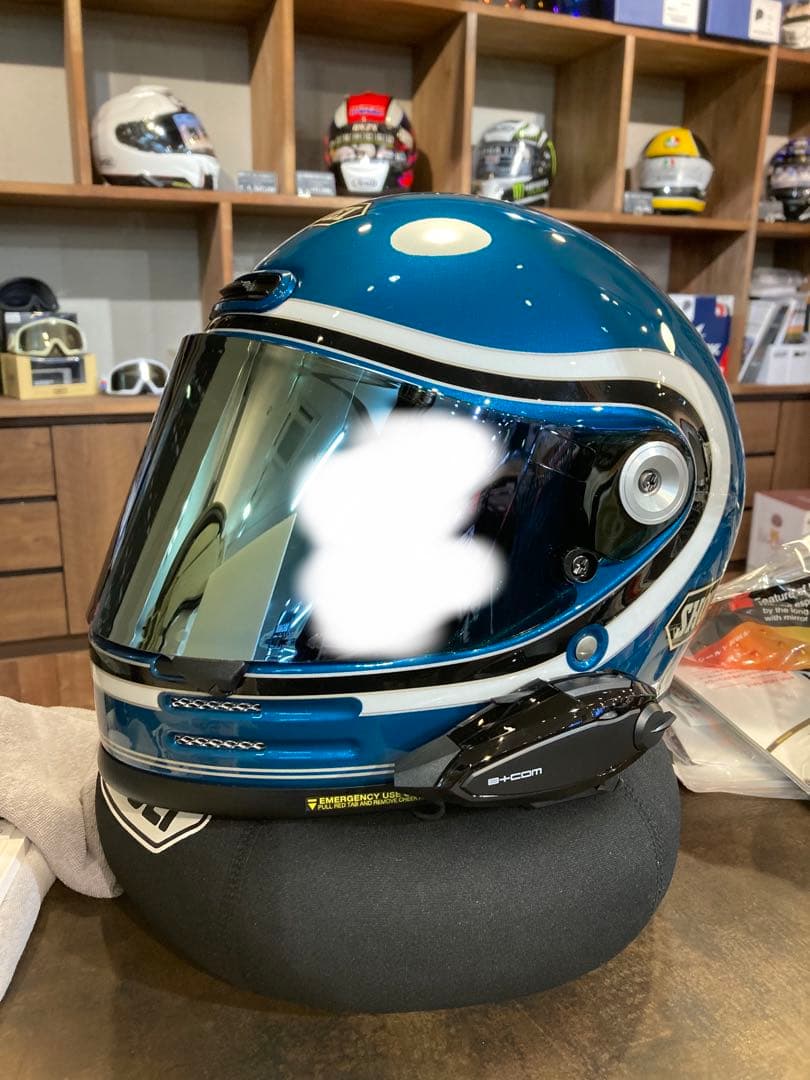 SHOEI ビーコム付き　ミラーシールド　Glamster ビバーク