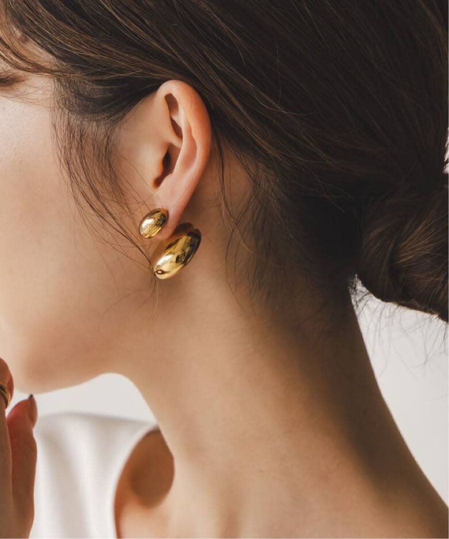 NOBLE in mood/インムード STONE MOON BACK ピアス