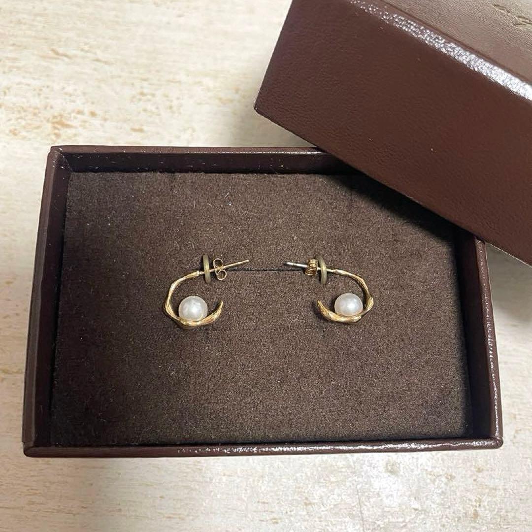 【最終お値下げ】 agete k10 パール ピアス