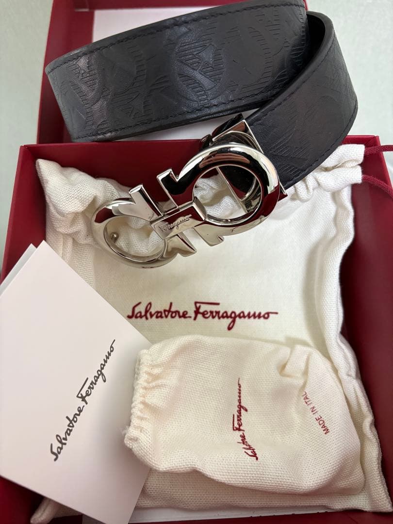 Salvatore Ferragamo ベルト ブラック メンズ