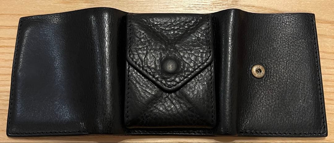 と*も様 Hender Schemer エンダースキーマー ネイビー　三つ折り財
