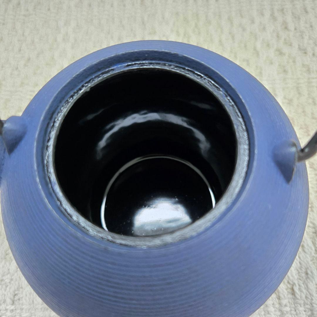 藍花 Aika 盛岡南部鉄器 鉄瓶 日の丸 紫紺 日本製