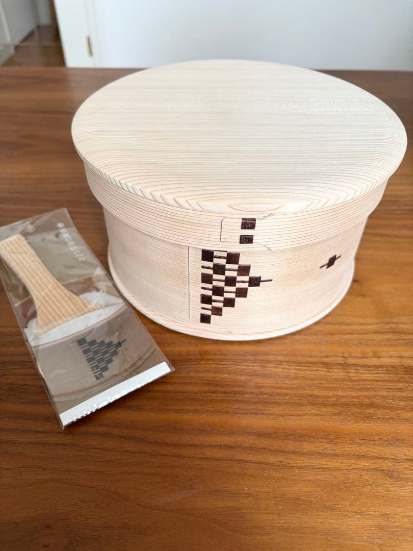 【新品未使用品】わっぱ　おひつ　杉　自然素材　柴田慶信商店　ごはん　七寸
