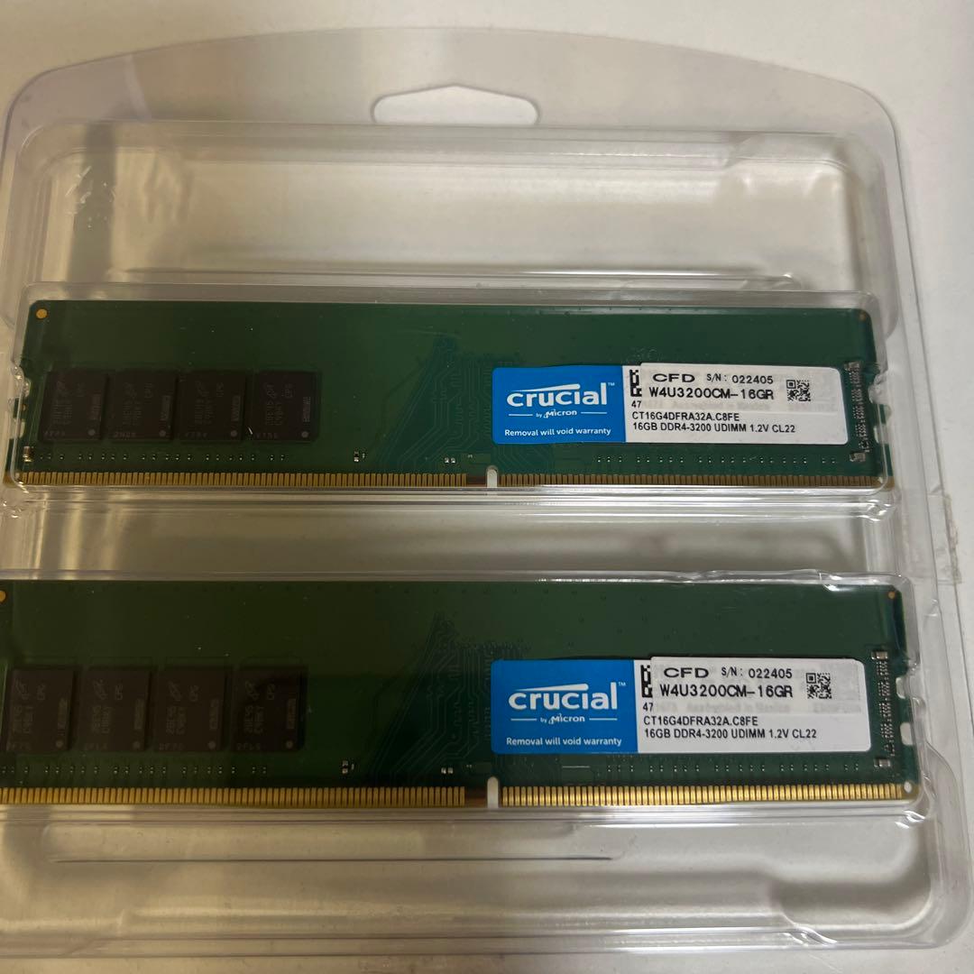 CFD Crucial DDR4-3200 16GB ×2 デスクトップ用メモリ