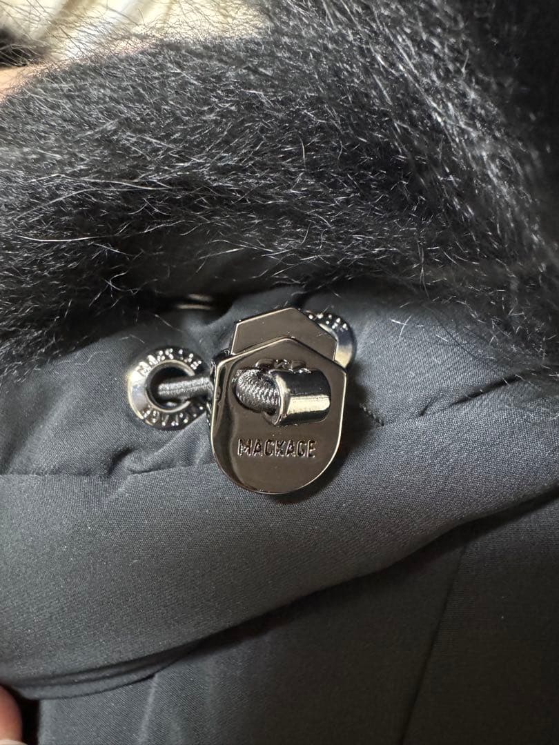 【ひなぽ】Mackage CALLA-BX ブラック ダウンSサイズ