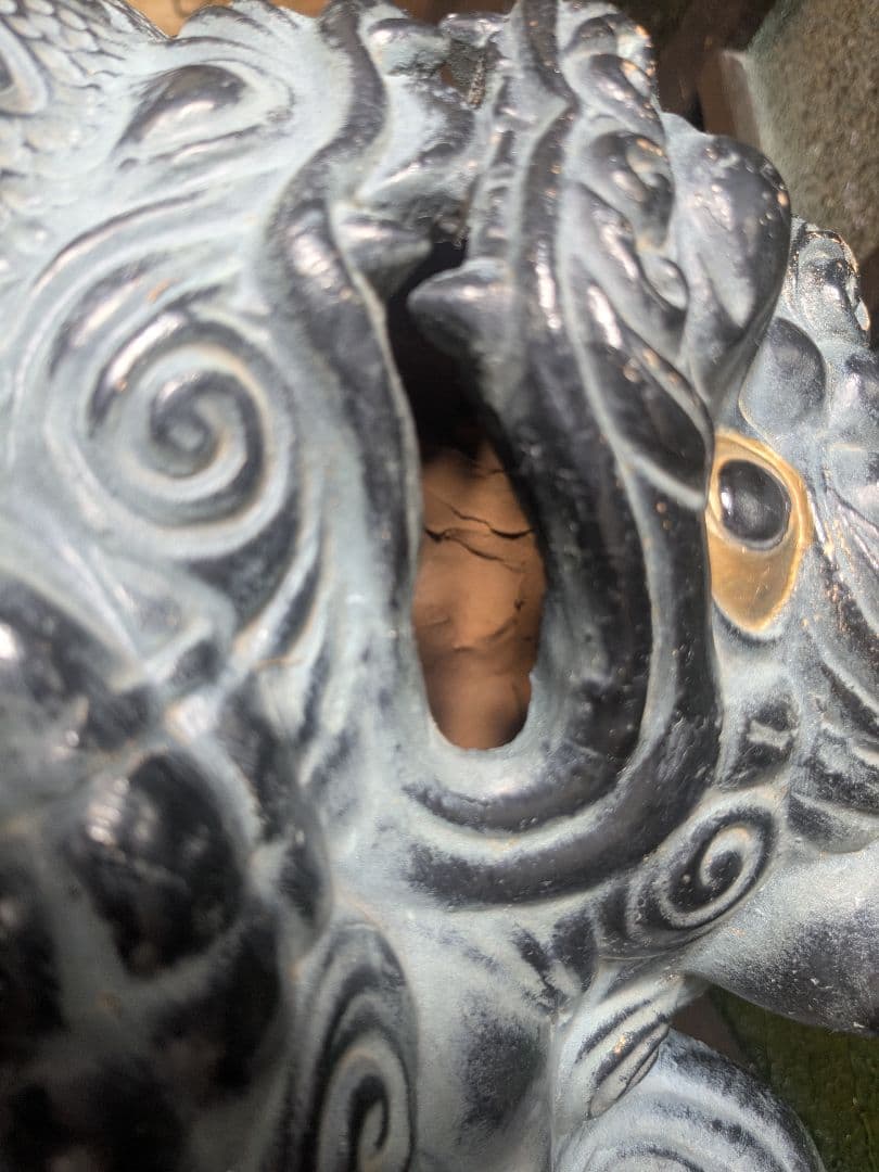 骨董品 オブジェ シーサー 置物 時代物 アンティーク