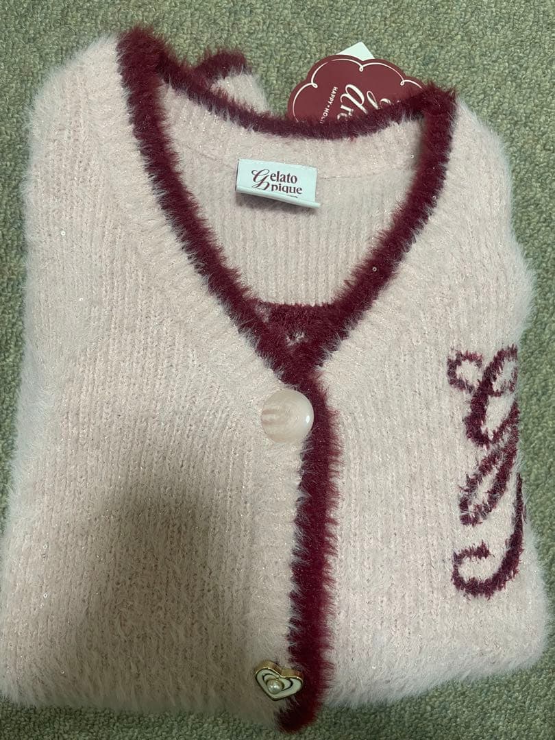 Gelato Pique♡ラメフェザーカーディガン