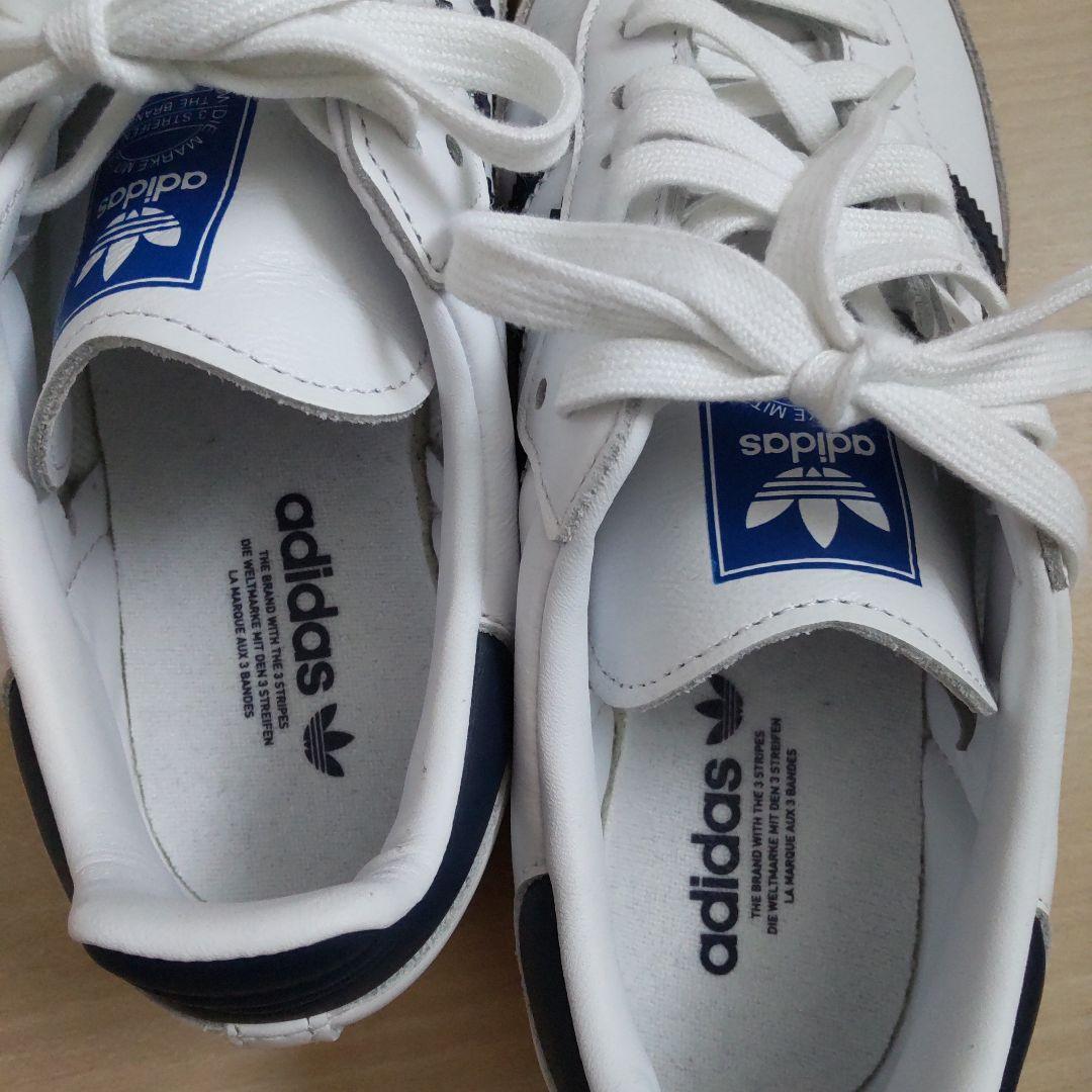 top3★adidas Samba OG ホワイト/ネイビー 24㌢