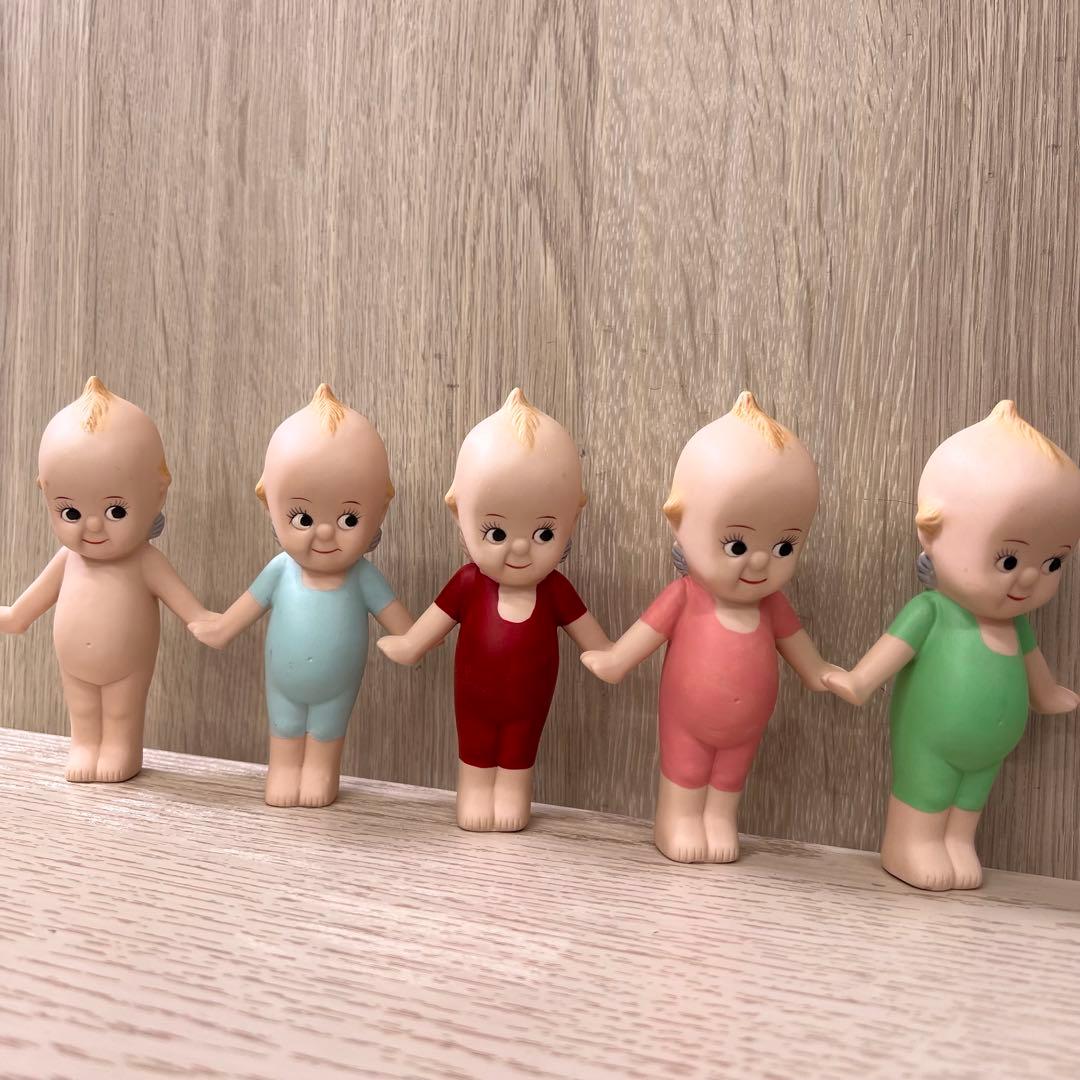 キューピー　置物　陶器　アンティーク　5つセット