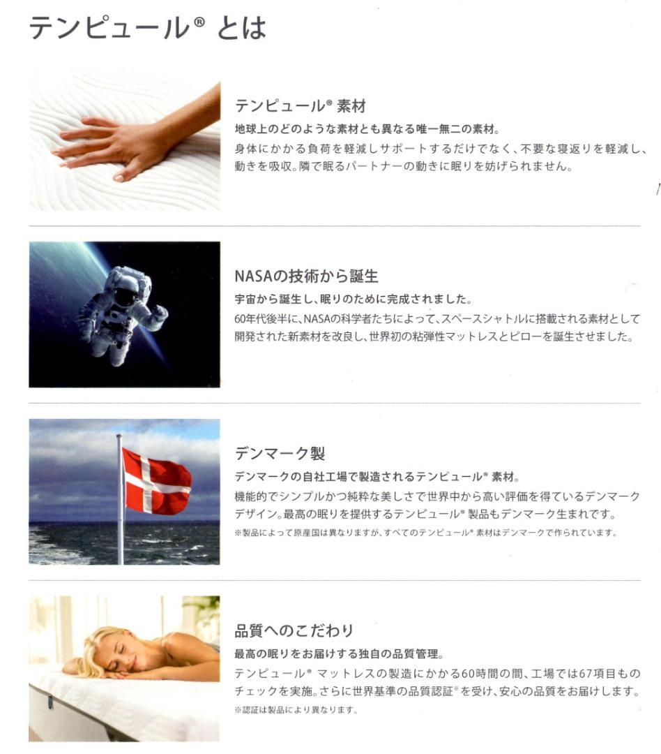【送料無料・新品】テンピュール ダブルセット（マットレス＋純正ベッド台）