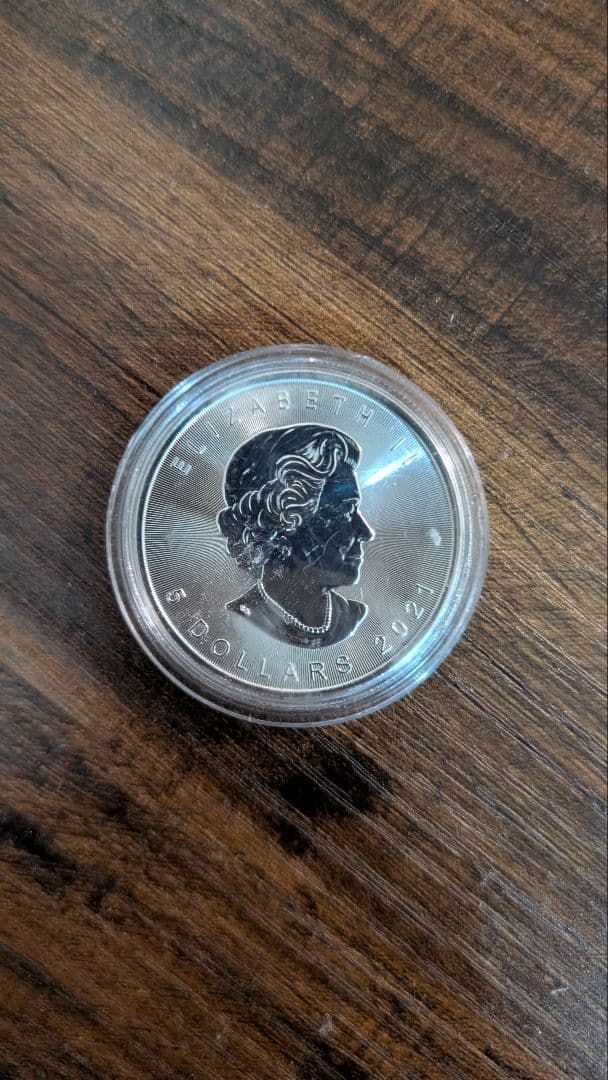 カナダ メイプルリーフ　銀貨 1オンス銀貨 2021年