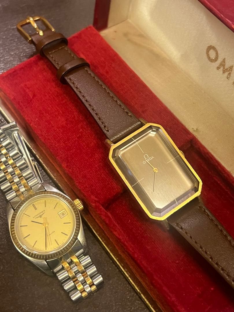 空*人様 OMEGAエメラルドライン　LONGINES レディース腕時計 2本ま