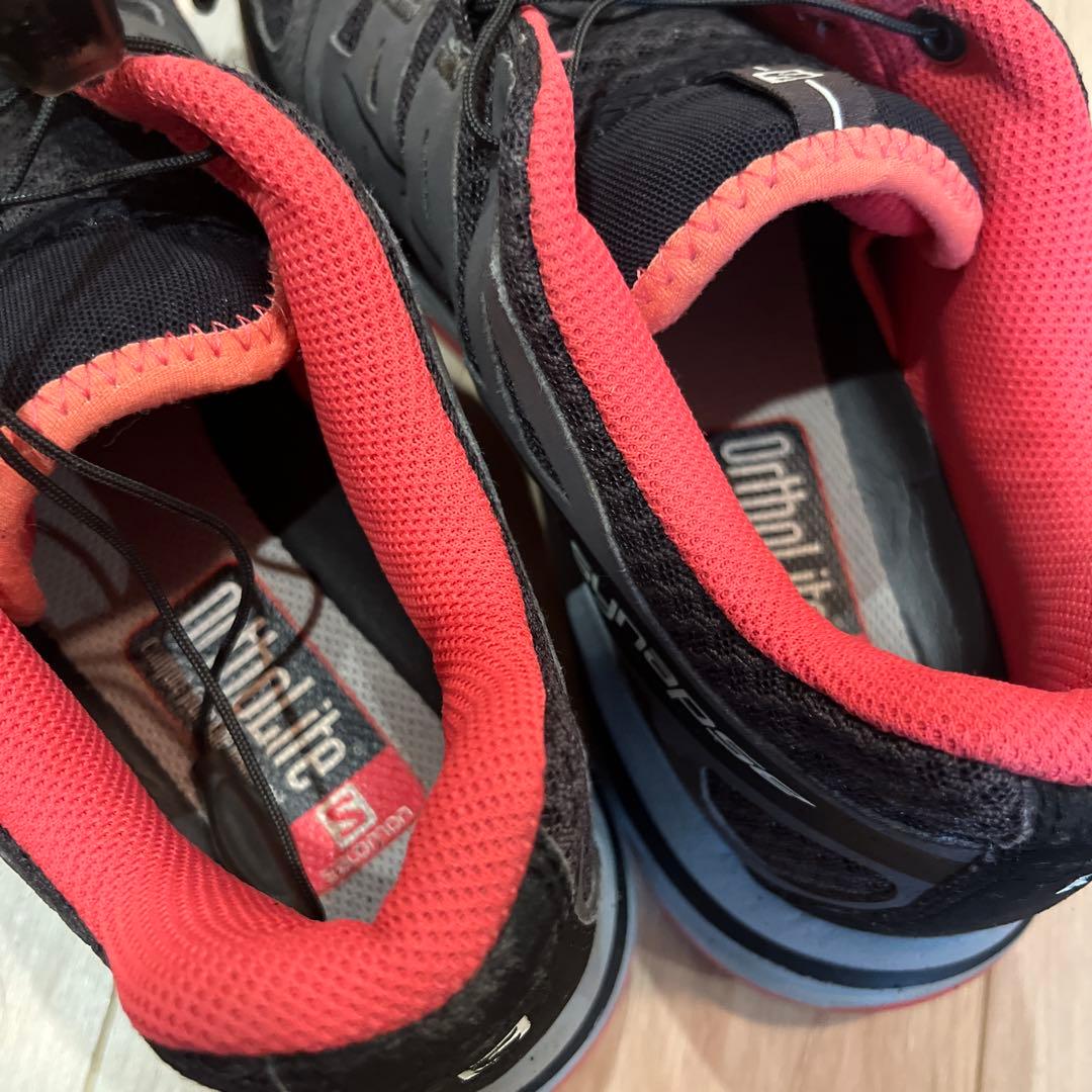 サロモンsalomon◆ローカットスニーカー/24cm/グレー/327276